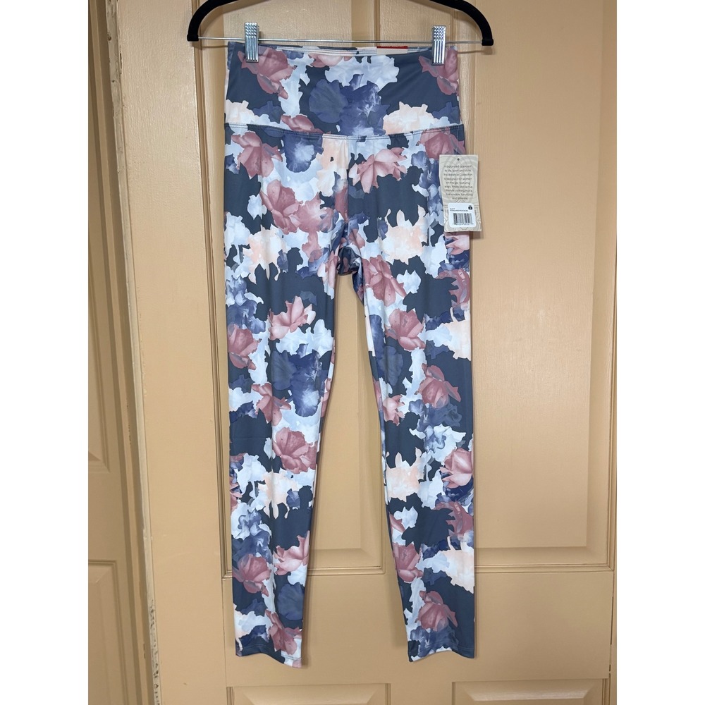 Balance Collection Nostalgia Rose Watercolor Floral Leggings Size M BLL1014T